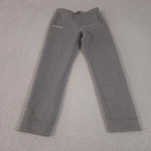 CCM Pants Youth XL Gray Tech Fleece Cuffed Jogger Tapered Leg Zipper Pockets
